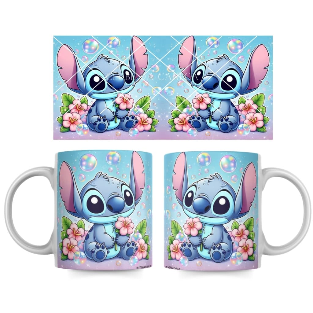 Caneca Personalizada do Stitch VÁRIOS MODELOS OFERTA POR 24 HORAS de Porcelana - Lilo e Stitch 325ml