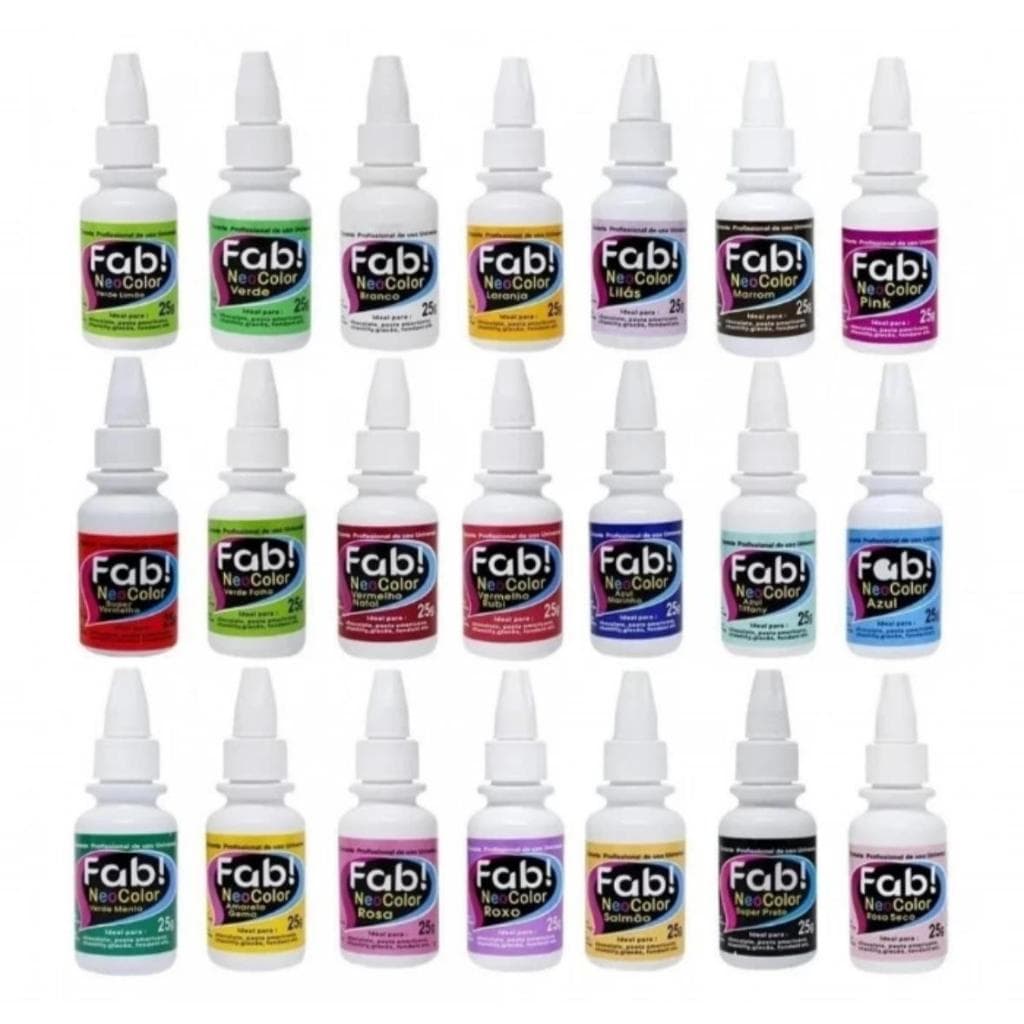 Corante Para Chocolate 25g Profissional de uso Universal Neocolor Fab! (Escolha a cor)