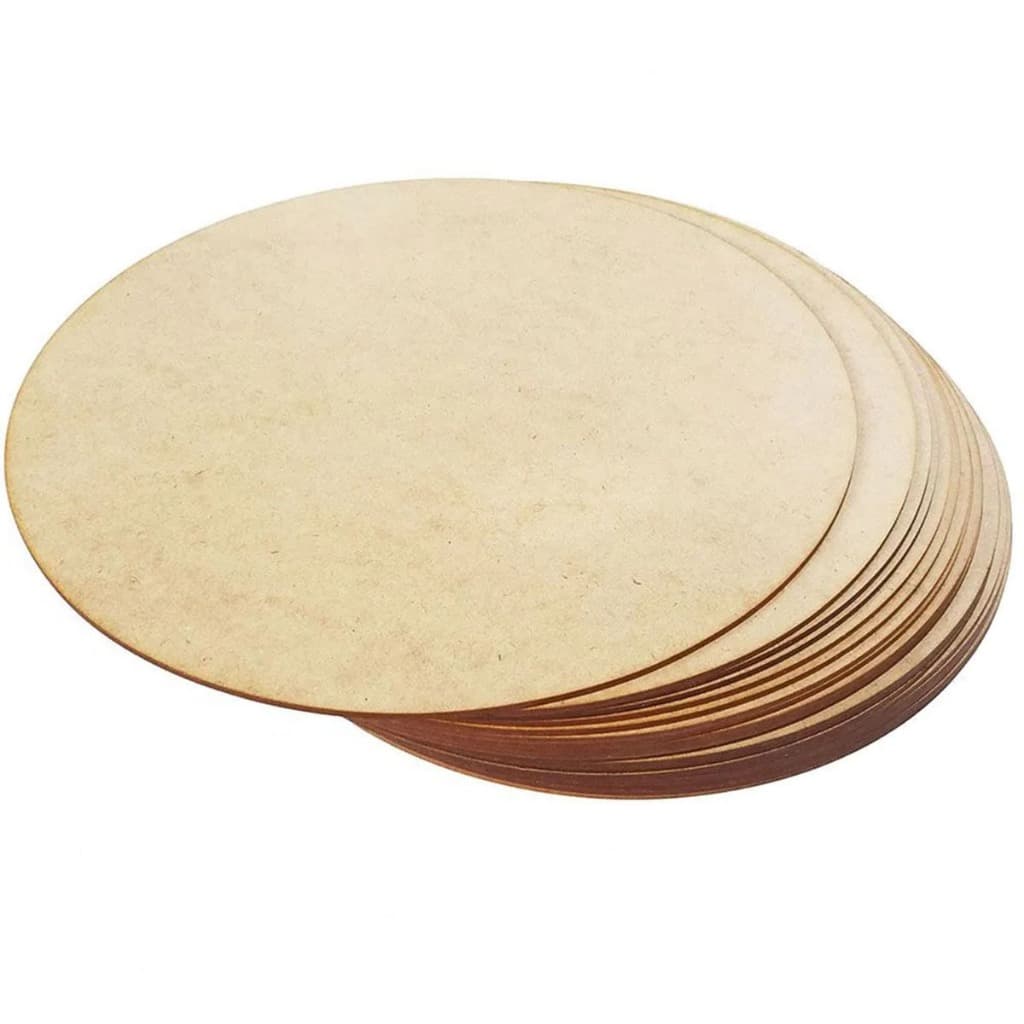 Kit 8 sousplat supla disco mdf cru 33 cm base redonda jogo americamo mesa posta