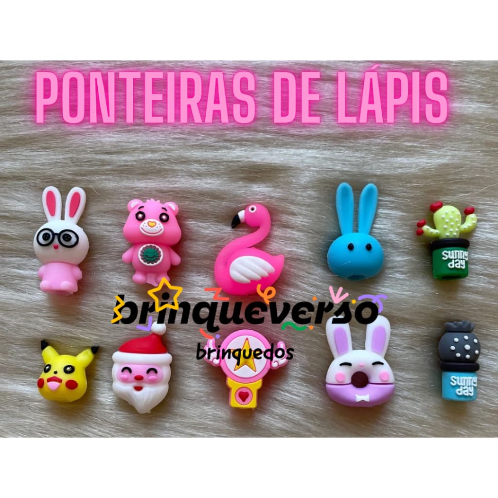 5/12 UN Ponteiras para Lápis. Ideal para Lembrancinhas de Festas. Volta ás aulas. Produto Novo.