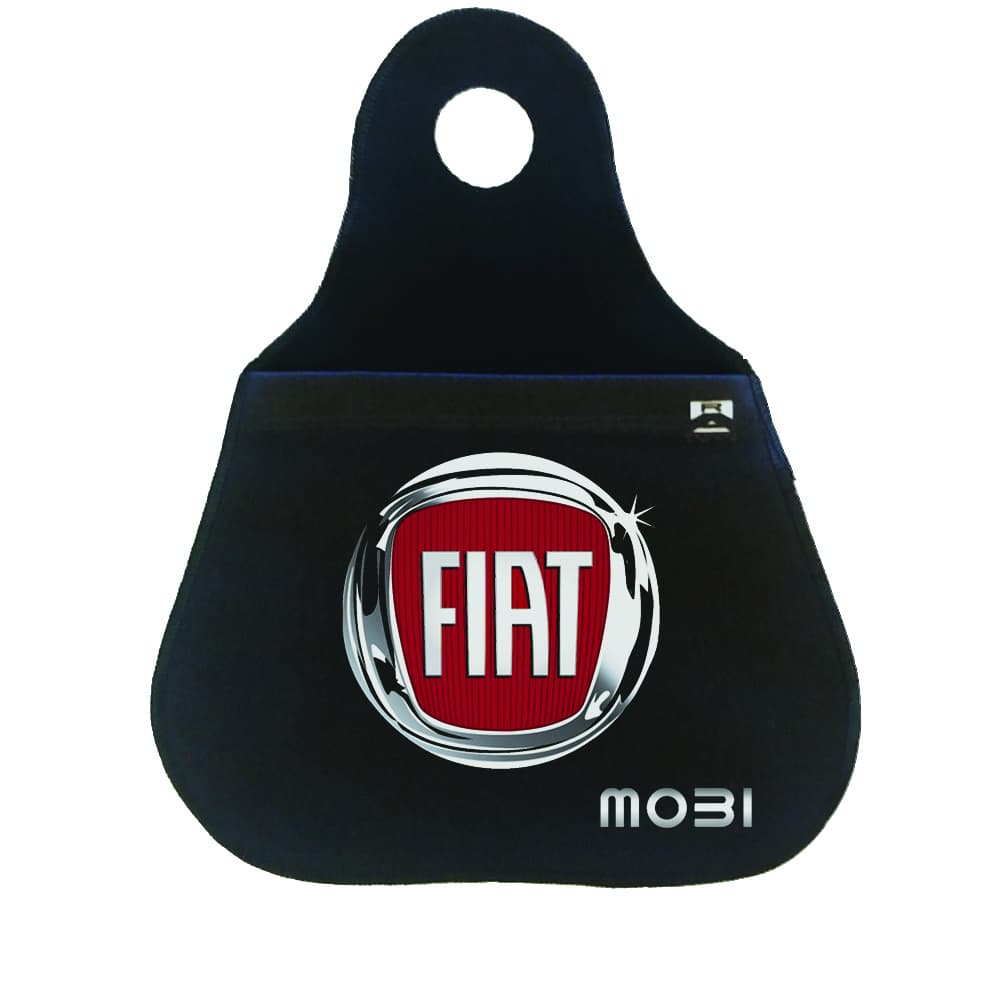 Lixinho lixo lixeira para carro Fiat Mobi Logo vermelho