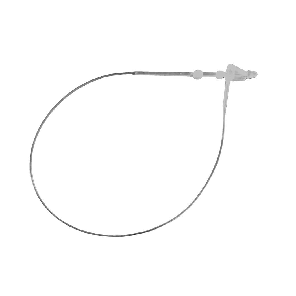 Pino plástico Lacre Tag trava anel nylon transparente 175mm - 1000 unidades