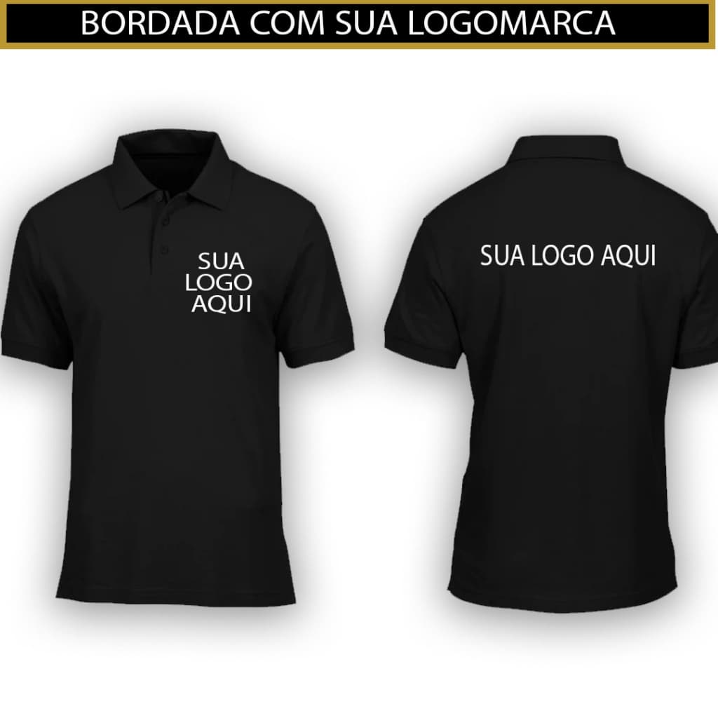 Camisa Polo Personalizada com sua Logomarca tecido Piquet Premium, imobiliaria, corretoras, revenda