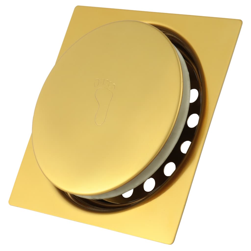 Ralo Click Inteligente 15cm Banheiro Inox 304 Dourado Gold