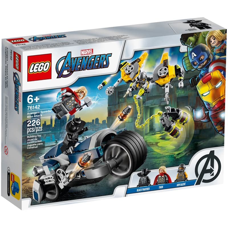 Lego 76142 Avengers Speeder Bike attack (226 peças) Lego original 2020