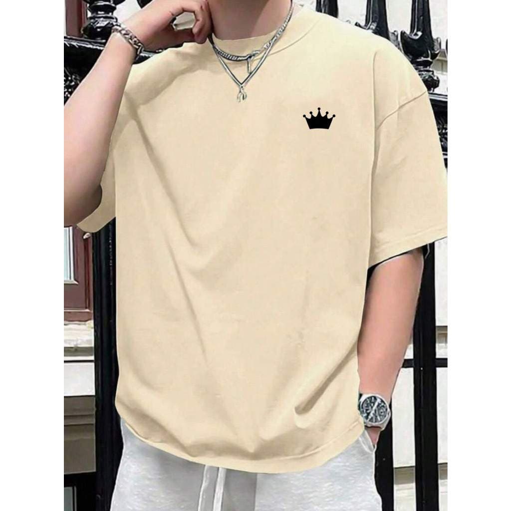 Camiseta Masculina King Coroa 100% Algodão Fio 30.1 Penteado