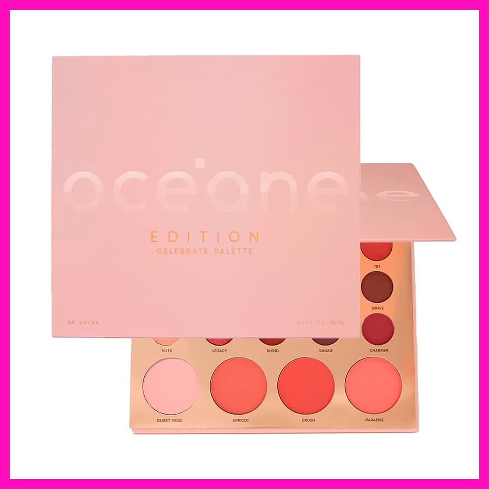 Océane Edition Celebrate Palette 24 Cores (Paleta de Sombras Com Tons Versáteis e Modernos)