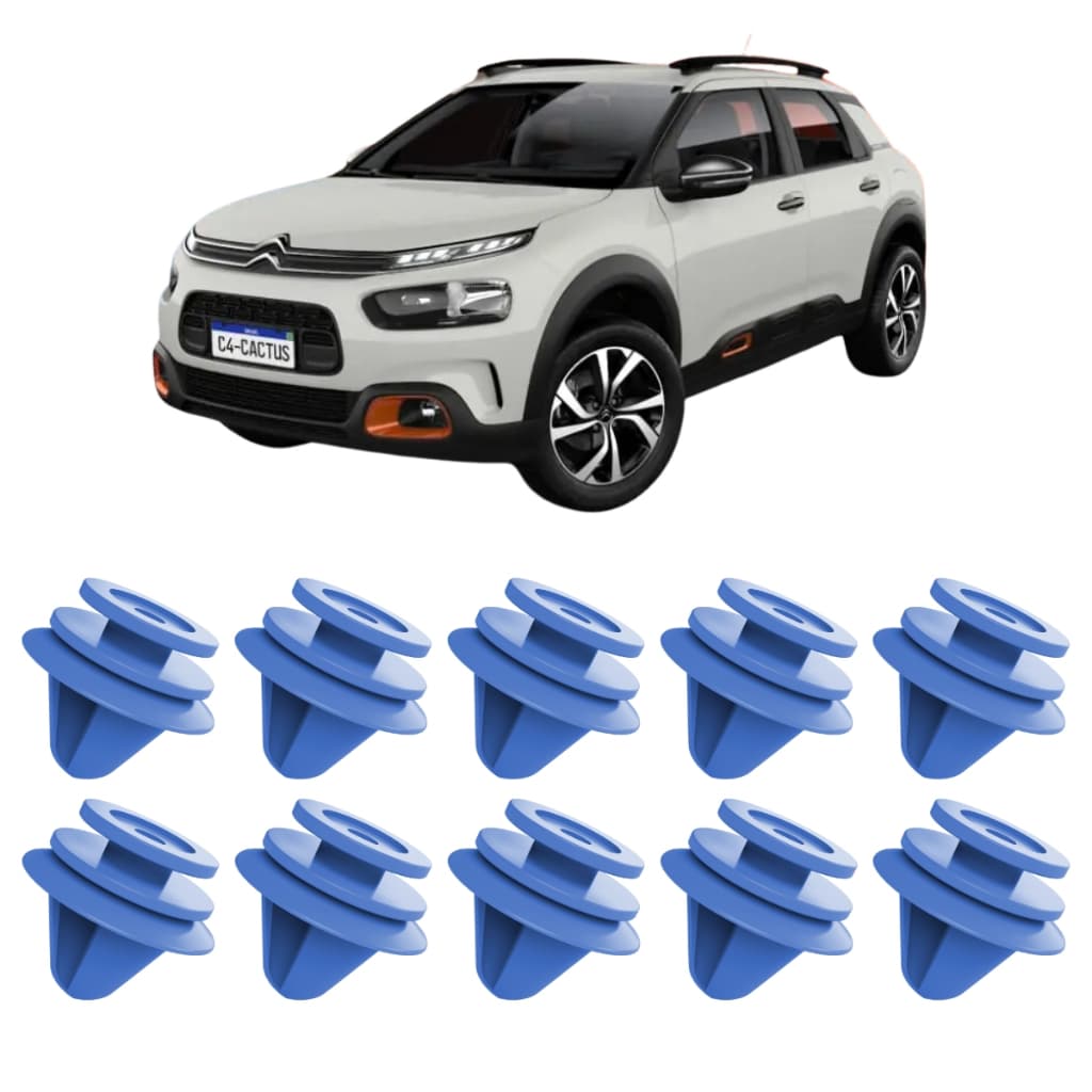 10 Grampo Presiha Moldura Do Paralama C4 Cactus 2018 Até 2024