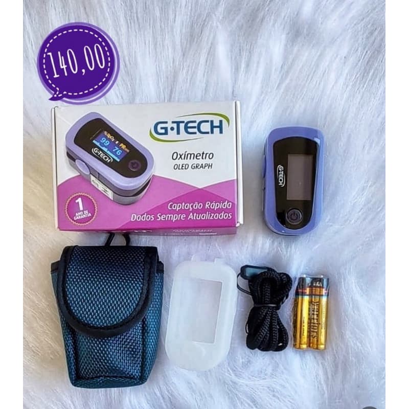 Oxímetro OLED roxo G-TECH