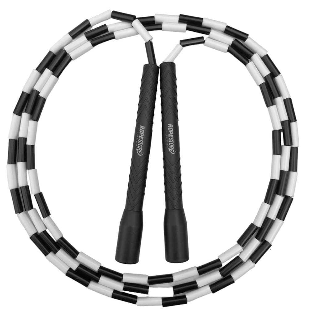 Pula Corda Segmentada Crossover Ajustável Preto X Branco