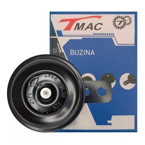 BUZINA 12V PRETA UNIVERSAL / TMAC