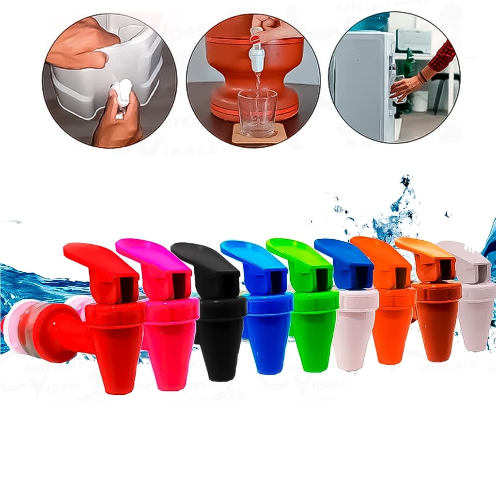 Torneira De Plástico Para Filtro Bebedouro Purificador Suqueira Multiuso Galão Torneira Colorida