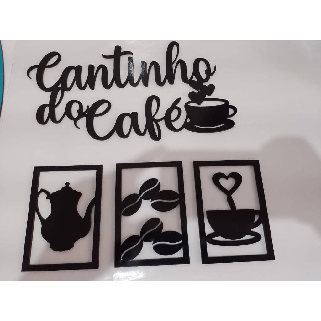 Cantinho do café em Mdf.