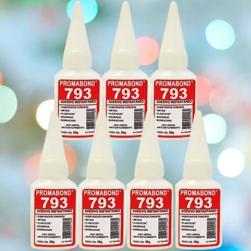 Kit 07 Cola Instantanea Promabond 793 Uso Geral 20g.