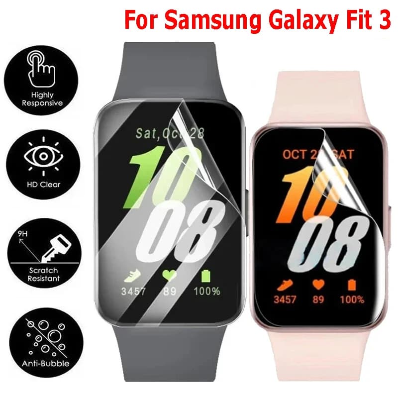 Película Hidrogel Para Samsung Galaxy Fit 3, Protetor De Tela Para Watch Fit 3
