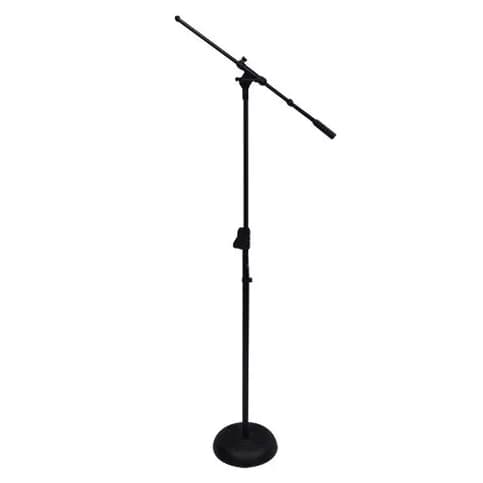 Suporte / Pedestal P/ Microfone Girafa Base De Ferro Saty - PMG-BF