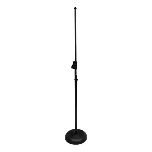 Suporte / Pedestal Reto P/ Microfone Base De Ferro Saty - PSR-BF