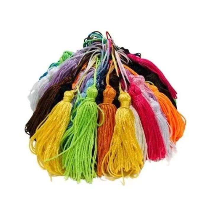 Franja de Seda Tassel Pingentes kit c/ 350 unidades