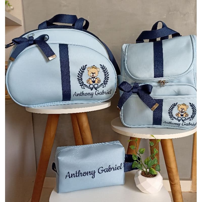 Bolsas Maternidade Personalizadas Urso Príncipe