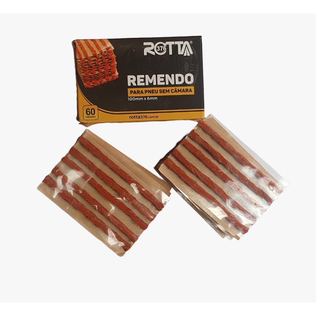 Refil Conserto Macarrao Carro De Pneu Sem Câmara Caixa 60 Pc