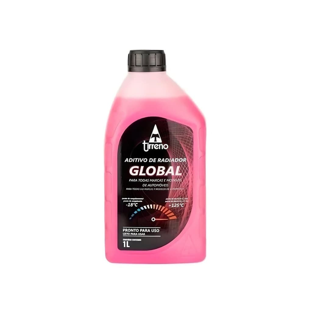 ADITIVO PARA RADIADOR TIRRENO FÓRMULA GLOBAL ORGÂNICO ROSA 1L