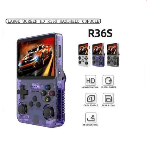 Console Portátil Original R36S Vídeo Game 64gb Linux Tela IPS 3.5 Polegadas - C/ NF