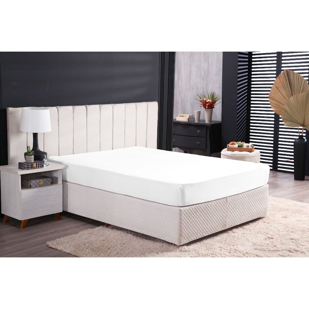 Lençol Casal Com Elastico Avulso De Baixo Cama Box Percal 200 Fios 30 De Altura