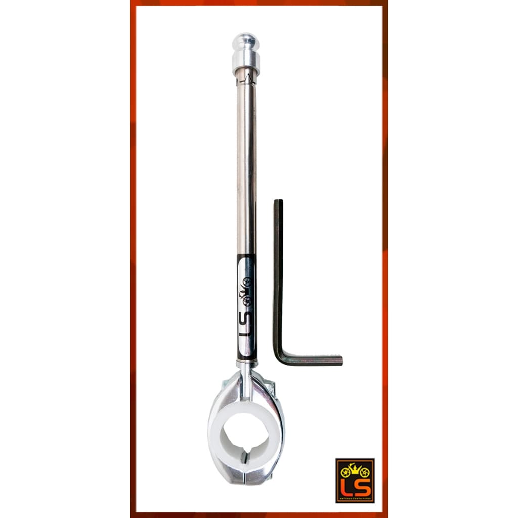 Antena Corta Pipa 6 Estágios Inox Guidão 7/8 - LS - L1000