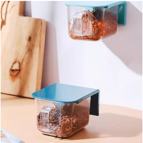 Porta Condimentos De Temperos Com Adesivo Organizador Suporte Parede Cozinha