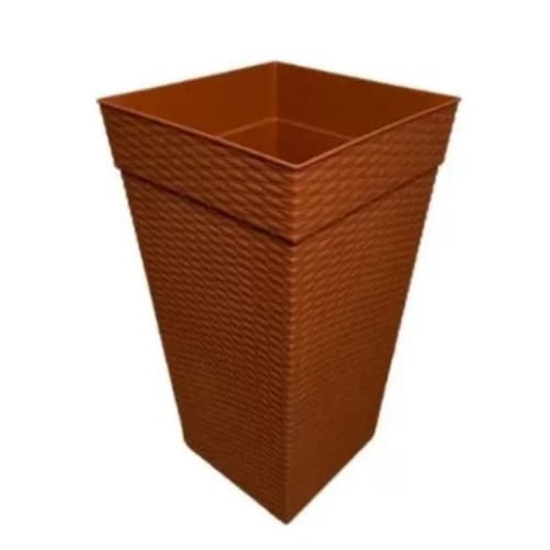 Vaso De Flores E Plantas Rattan 10 Litros Marrom