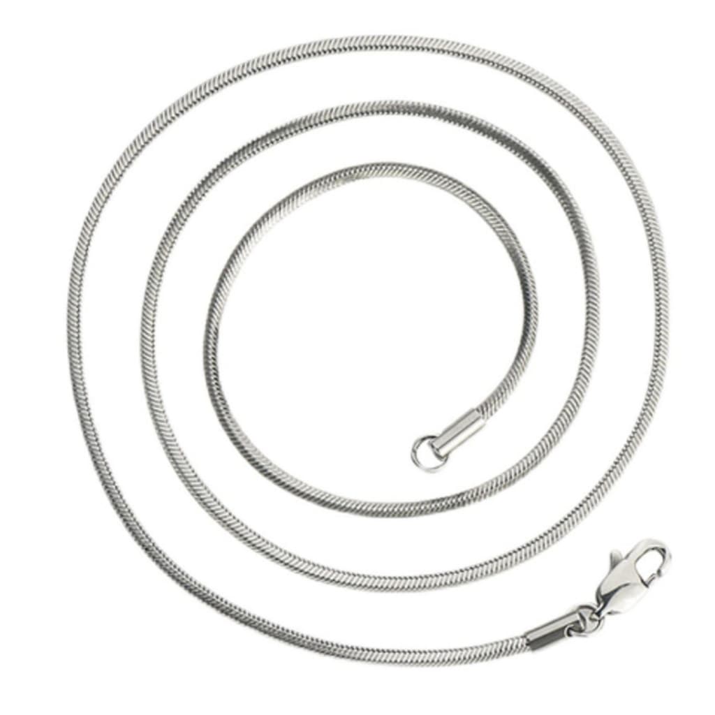 1 Colar de Corrente de Ossos de Cobra de Aço Inoxidável com Corrente Adequado para o Uso Diário Masculino