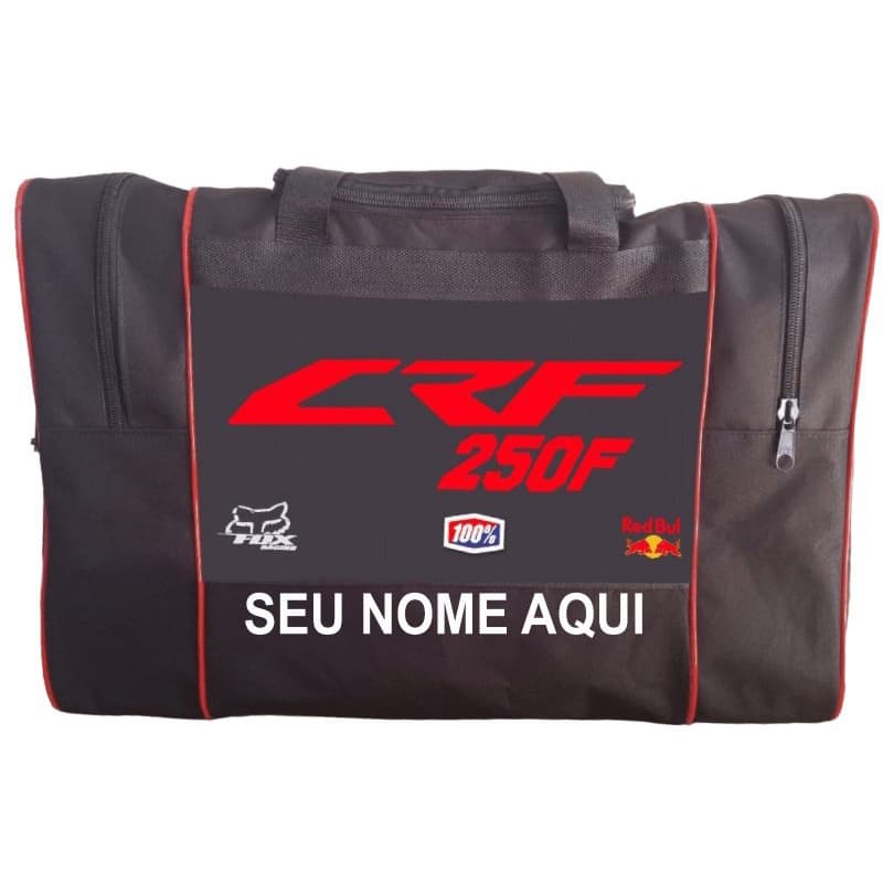 bolsa equipamento motocross com nome do piloto, sem custo  se quiser