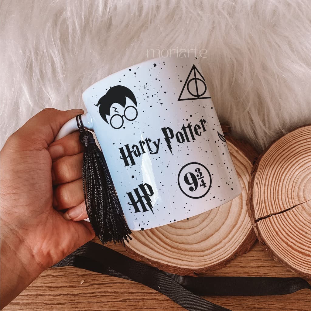Caneca personalizada Harry Potter com tassel, presente criativo amigo