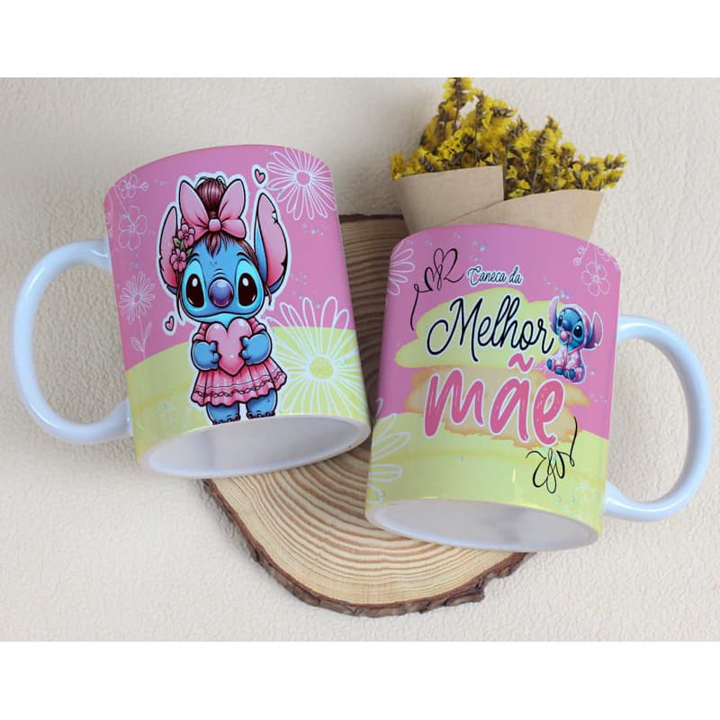 Caneca Personalizada do dia das Mães Stich