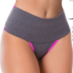 Kit 4 Calcinha Modeladora Compressão Seca Barriga Cintura Cós Alto