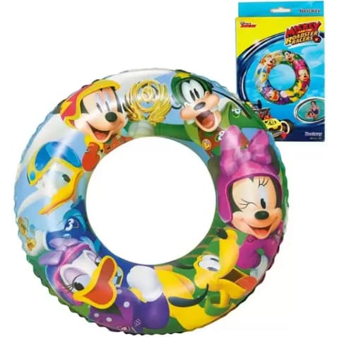 Boia circular inflável 56cm Mickey Mouse e sua Turma - Bestway de 3 a 6 anos Boia Inflável Infantil Menino e Menina