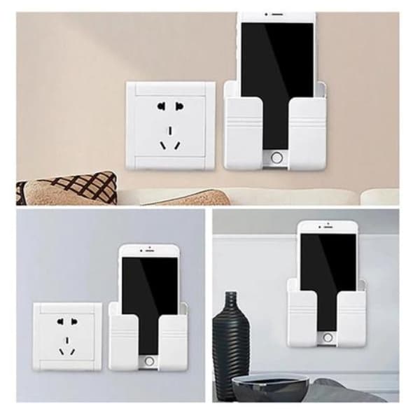 Suporte de parede para celular controle multiuso colorido com adesivo colante