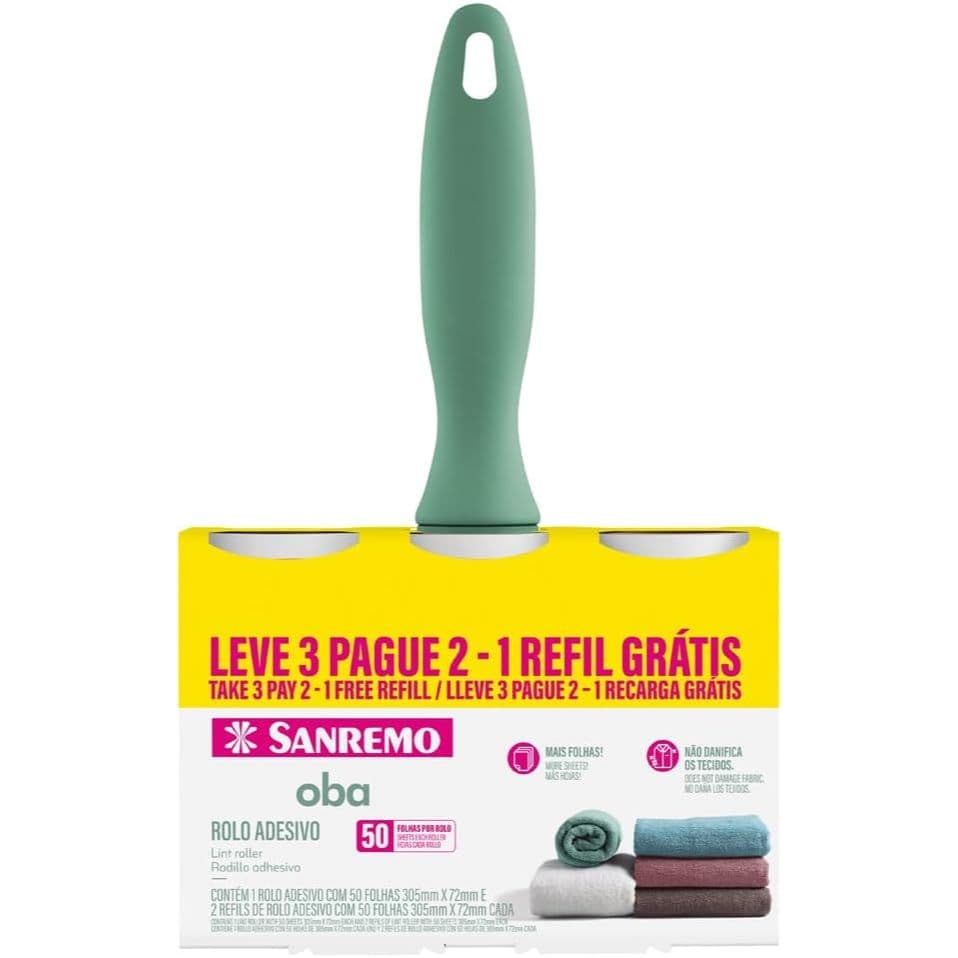 Kit Rolo Adesivo Sanremo Plástico