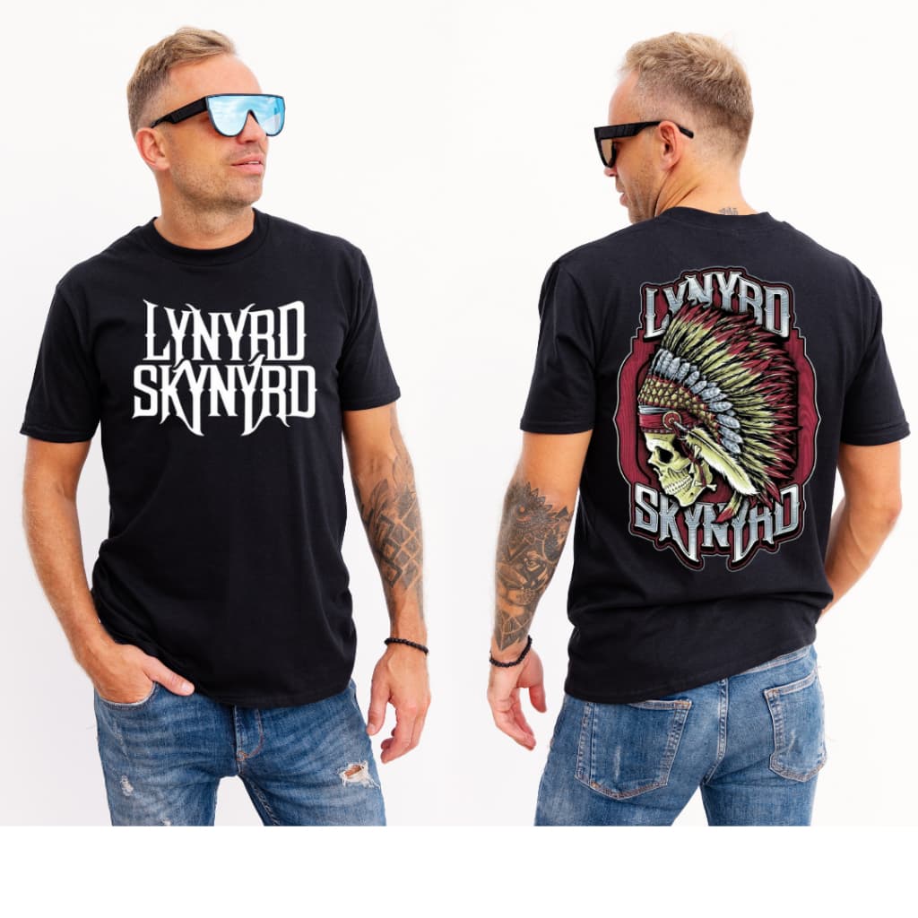 Camiseta-Camisa Banda Lynyrd Skynyrd Blusa unissex 100% Algodão T-shirt Envio imediato