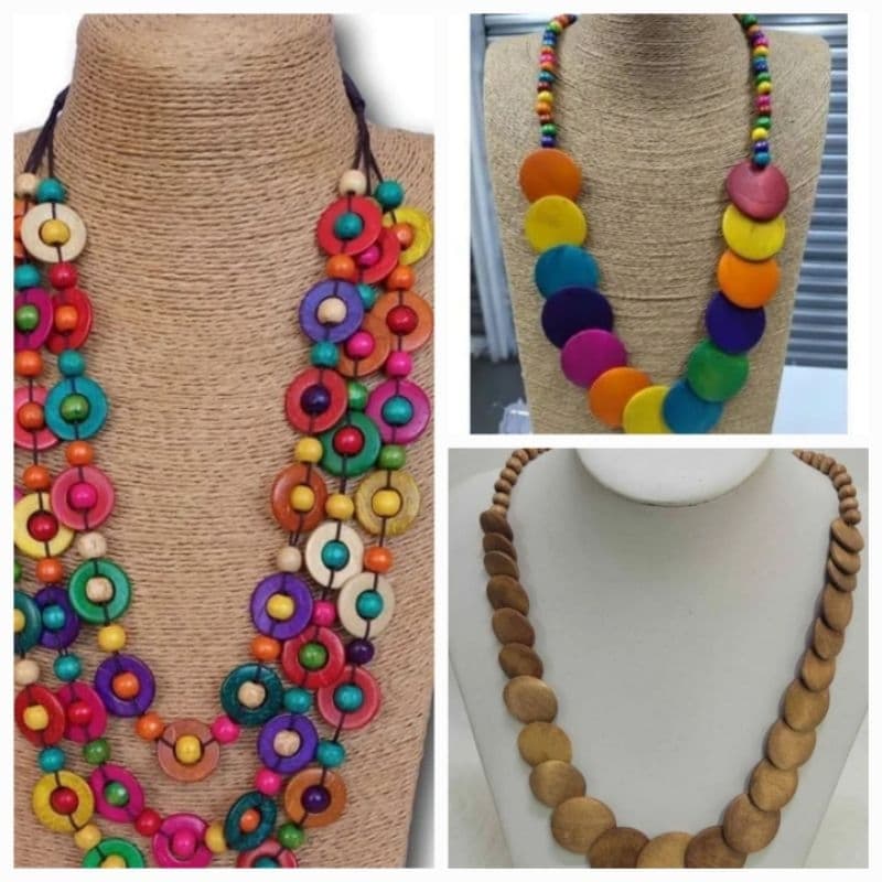 Kit com 3 Colares Artesanal