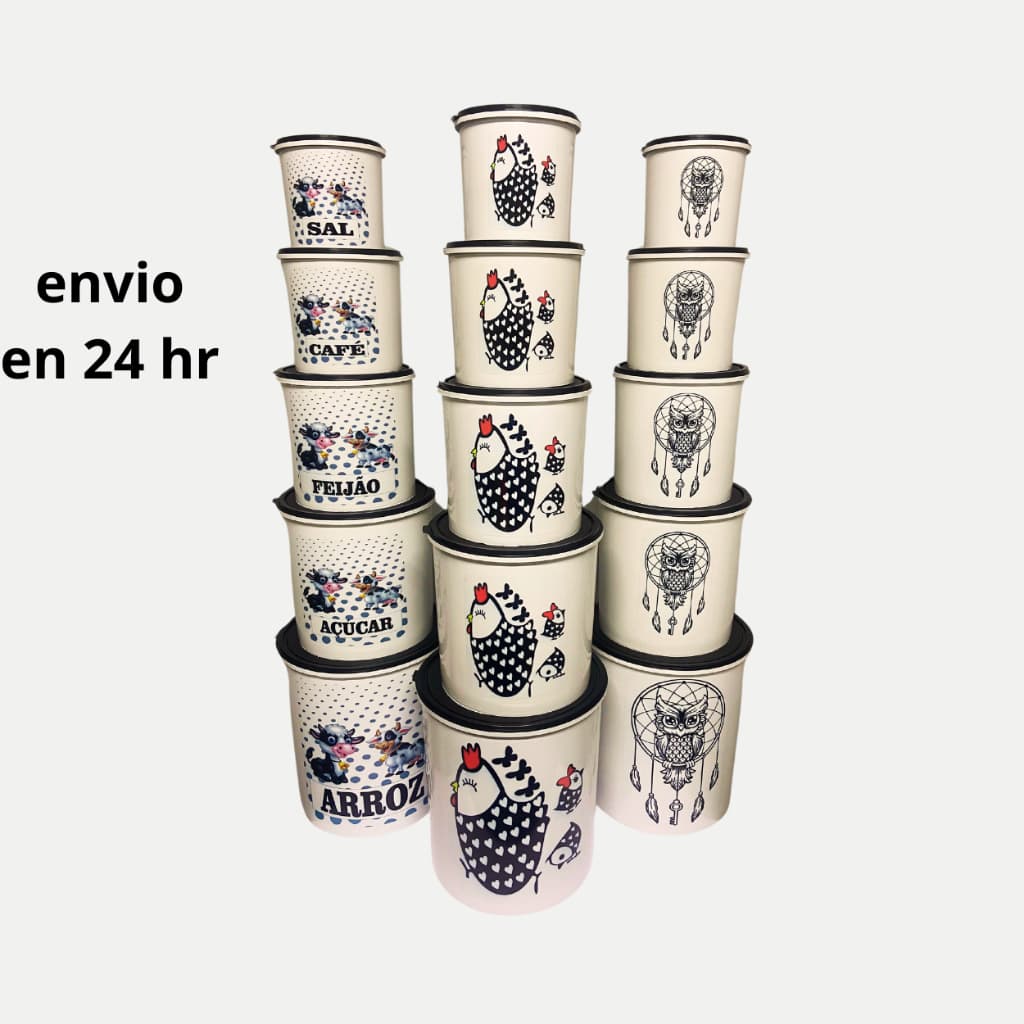 MANTIMENTOS 5 PEÇAS PARA COZINHA BRANCO