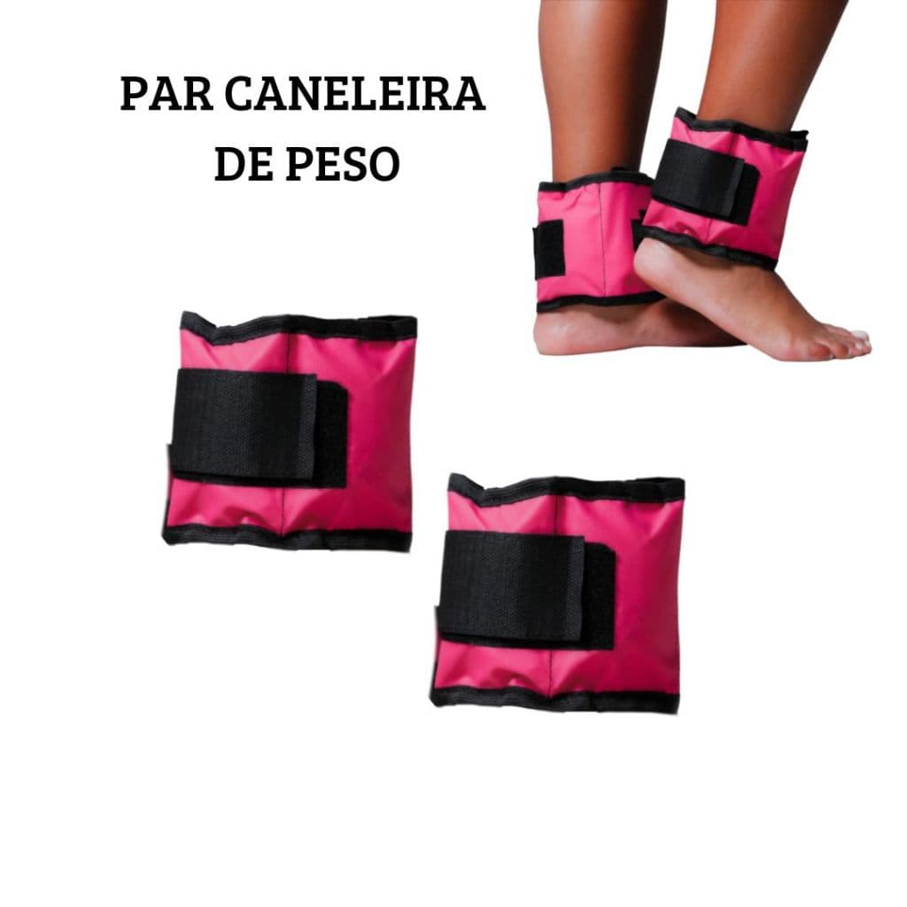 Peso De Perna Caneleira Profissional Rosa 1 Kg Ao 5 Kg Academia Musculação Em Casa