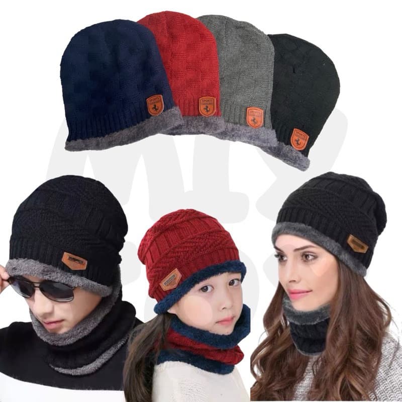 Touca Gorro Lã Peluda Flanelada Forrada Adulto e Juvenil Gorro Frio Inverno Feminino Masculino