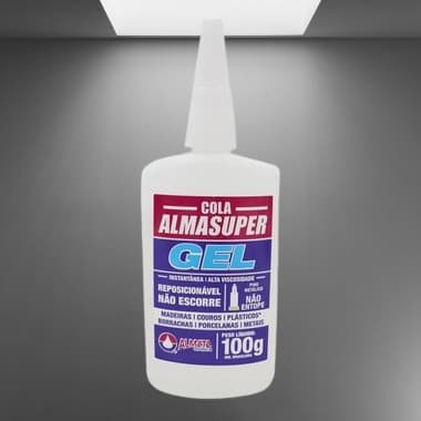 Cola Instantânea Alma Super Gel 100g Unidade.