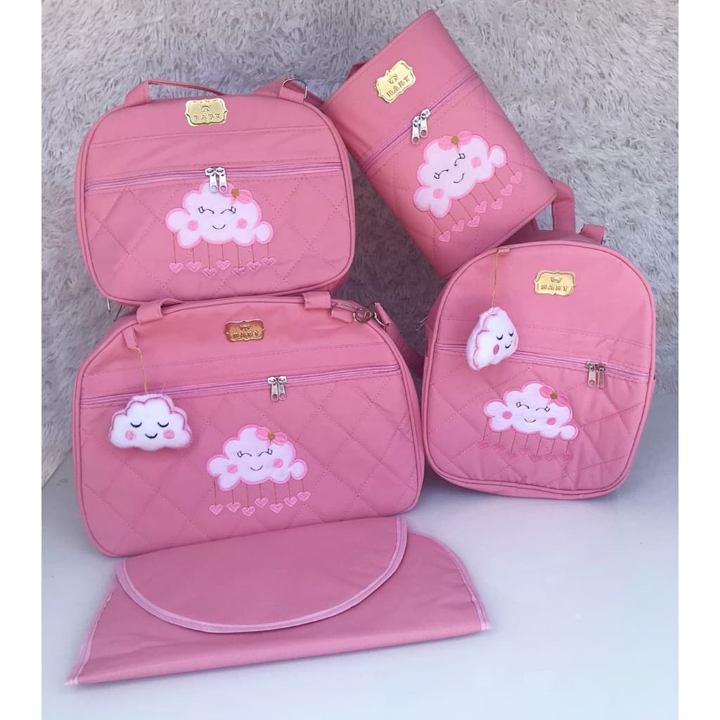 Bolsa Maternidade Nuvem | Kit de Malas Chuva de Amor Saída de Maternidade
