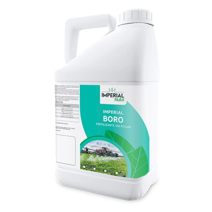 Adubo Boro 10% para Plantas - Melhor Nutrição e Pegamento da Florada - 5 litros - Imperial Nutri