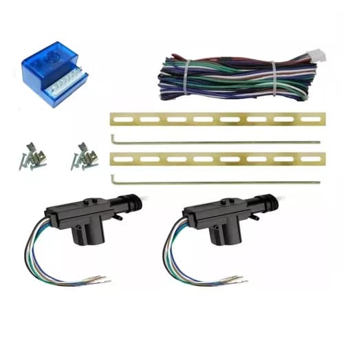 Kit De Travas Elétrica 2 Portas Universal Dupla Serventia