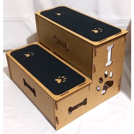 ESCADA PET 2 DEGRAUS MDF