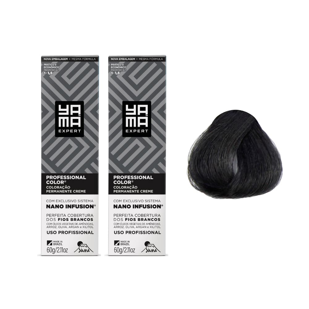 Kit C/2 Coloração Yama Nano 3.0 Castanho Escuro
