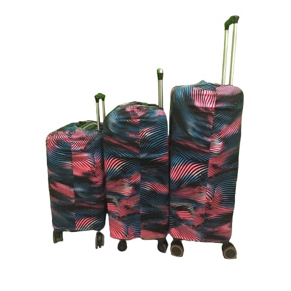 Trio de Capas para Mala de Viagem Suplex Fitness Estampado